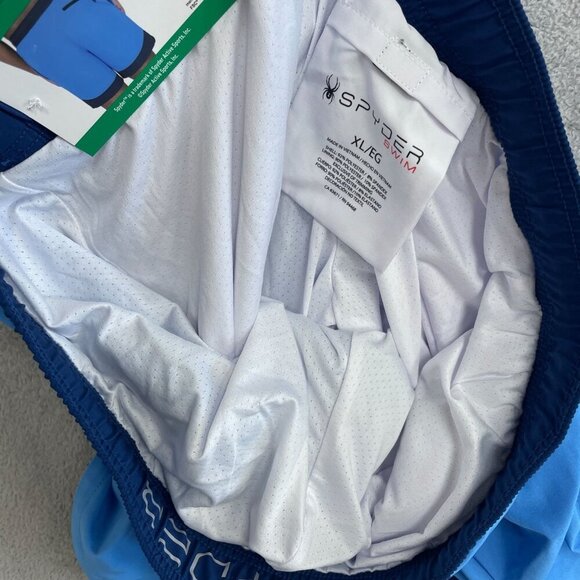 NEW Spyder Men's XL Swim Shorts Blue With 7.5" Inseam & Quick Dry - Picture 7 of 9